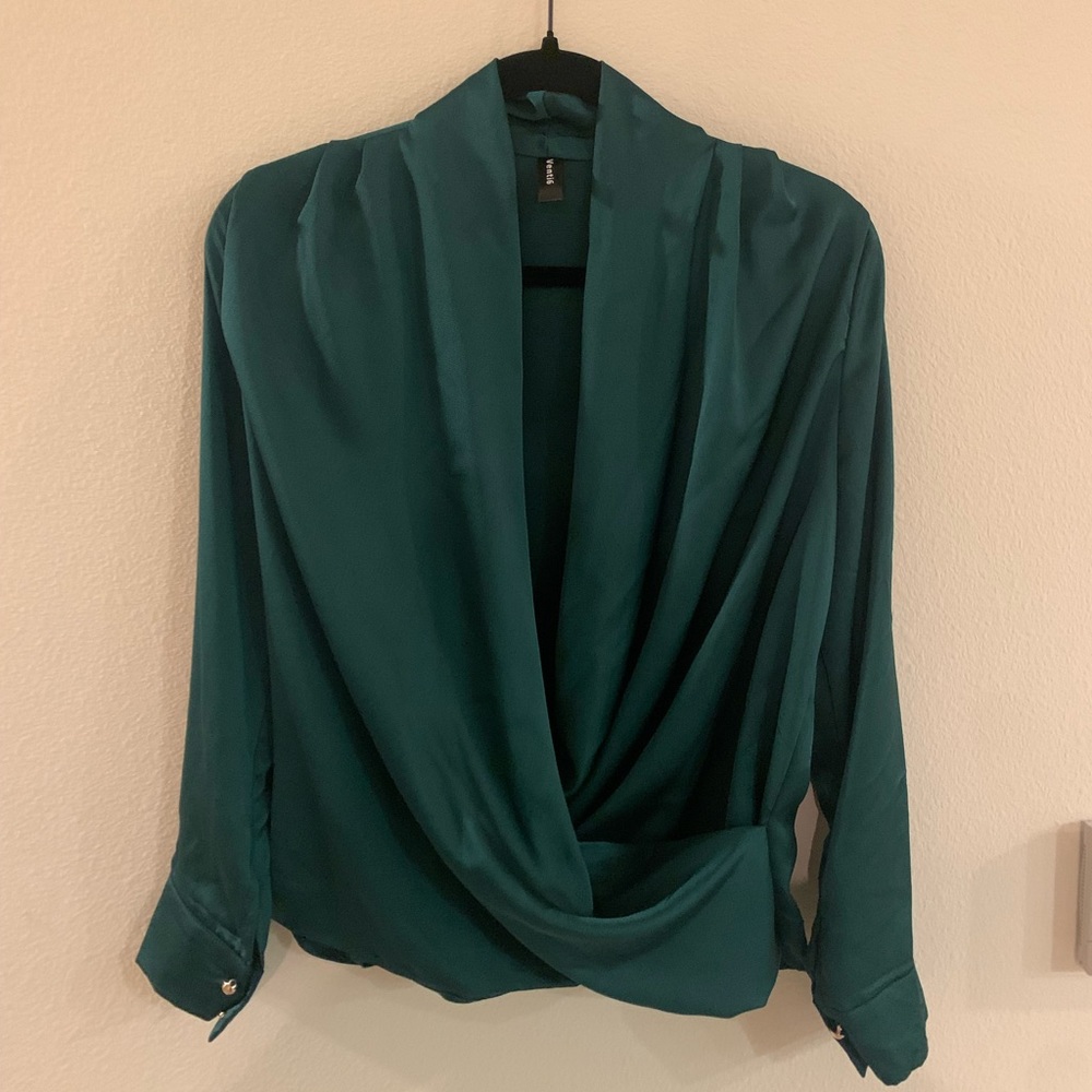 NWOT Green Blouse